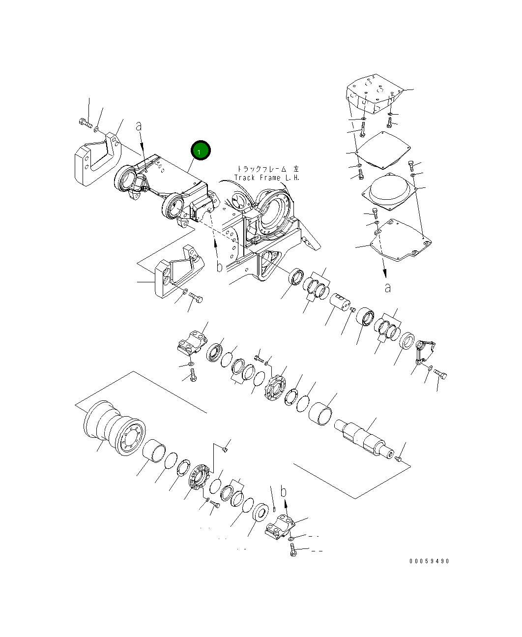 Балансирная тележка 198-30-68771 Komatsu