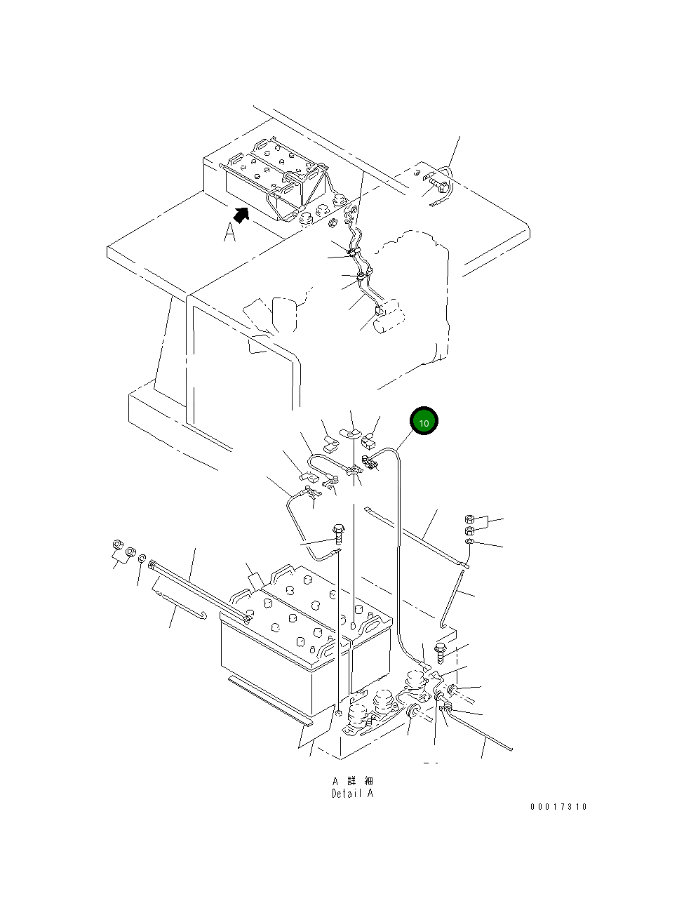 Кабель 08028-64045 Komatsu