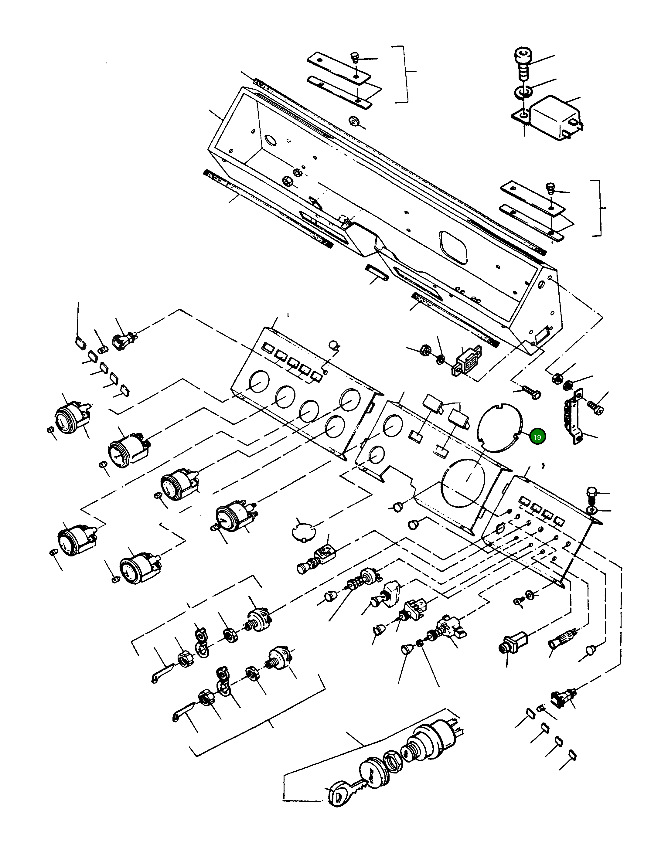 Глухая крышка 3072431M1 Komatsu