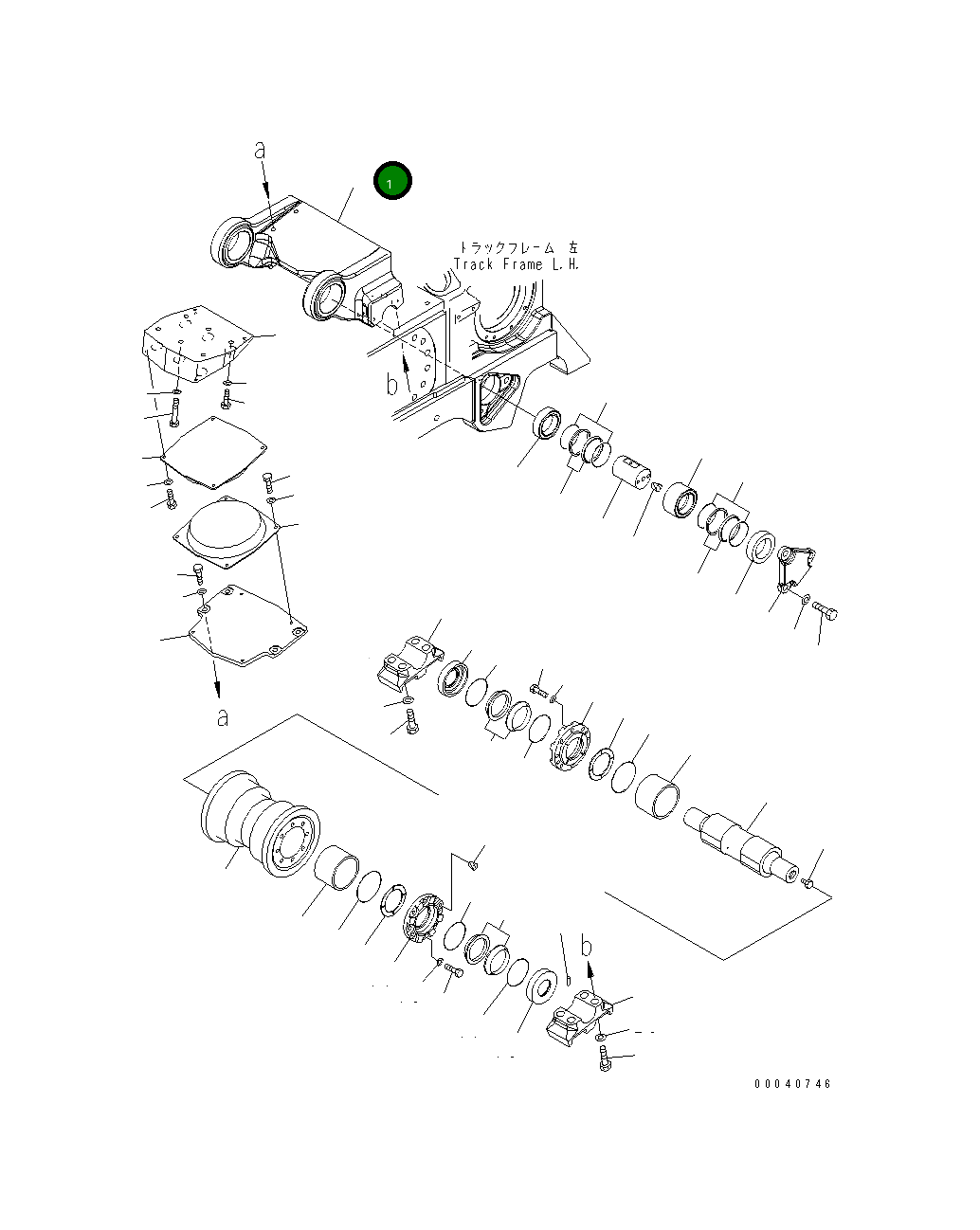 Балансирная тележка 198-30-68132 Komatsu