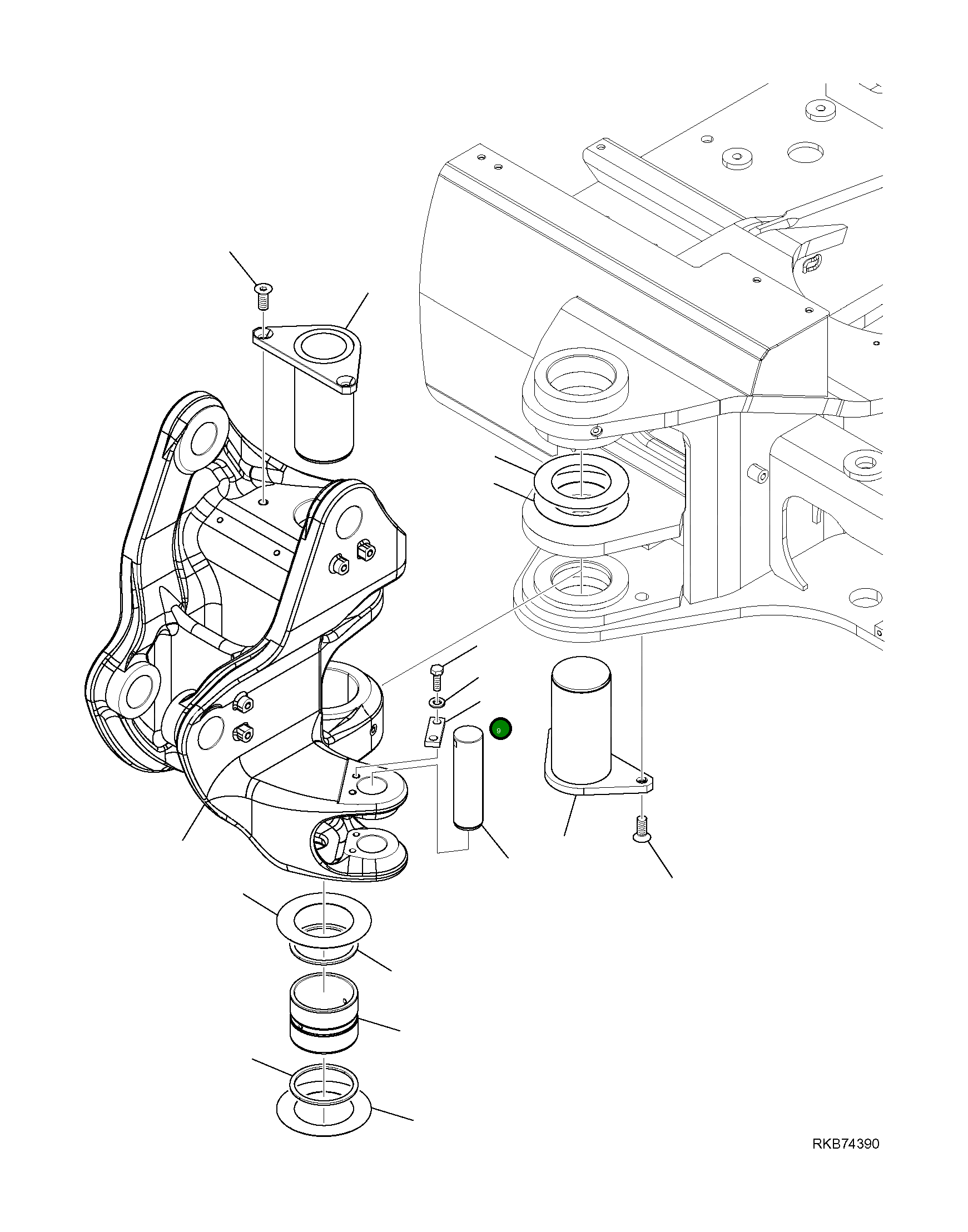 Замок 22E-70-21280 Komatsu