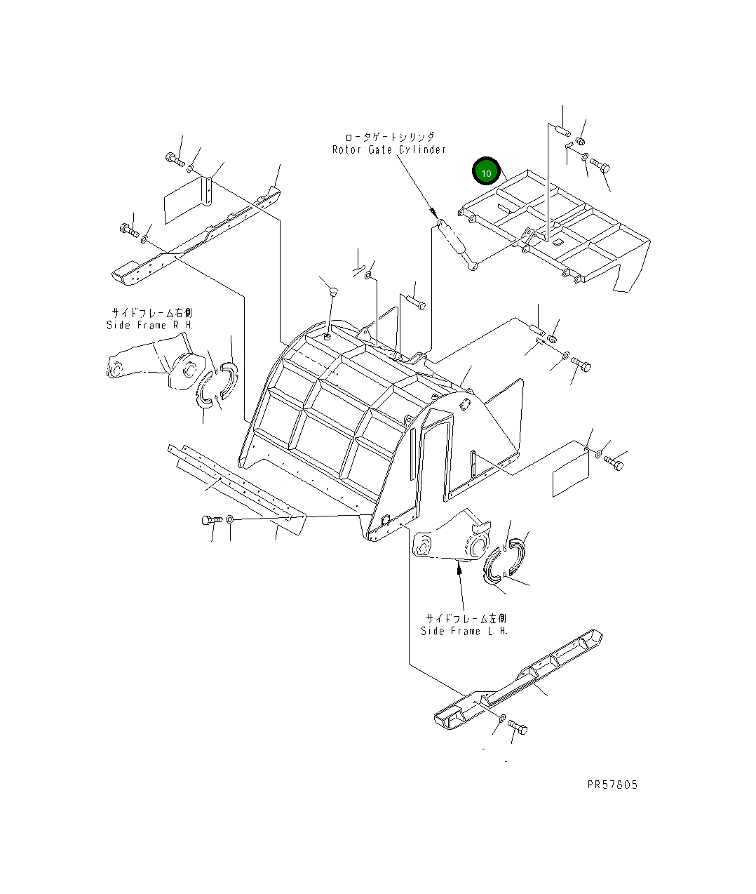 Дверь 26C-70-13120 Komatsu