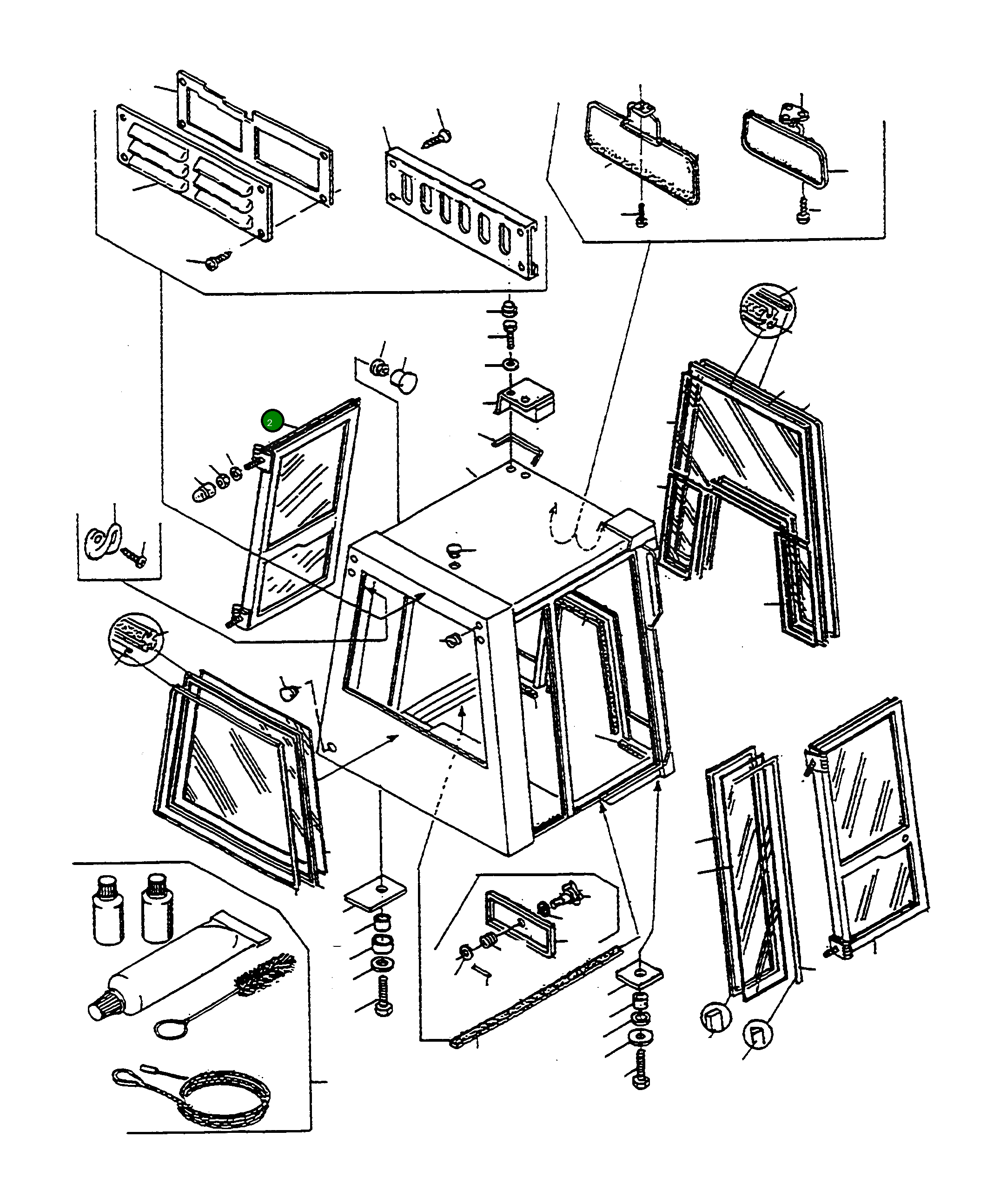 Дверь 4919242M91 Komatsu