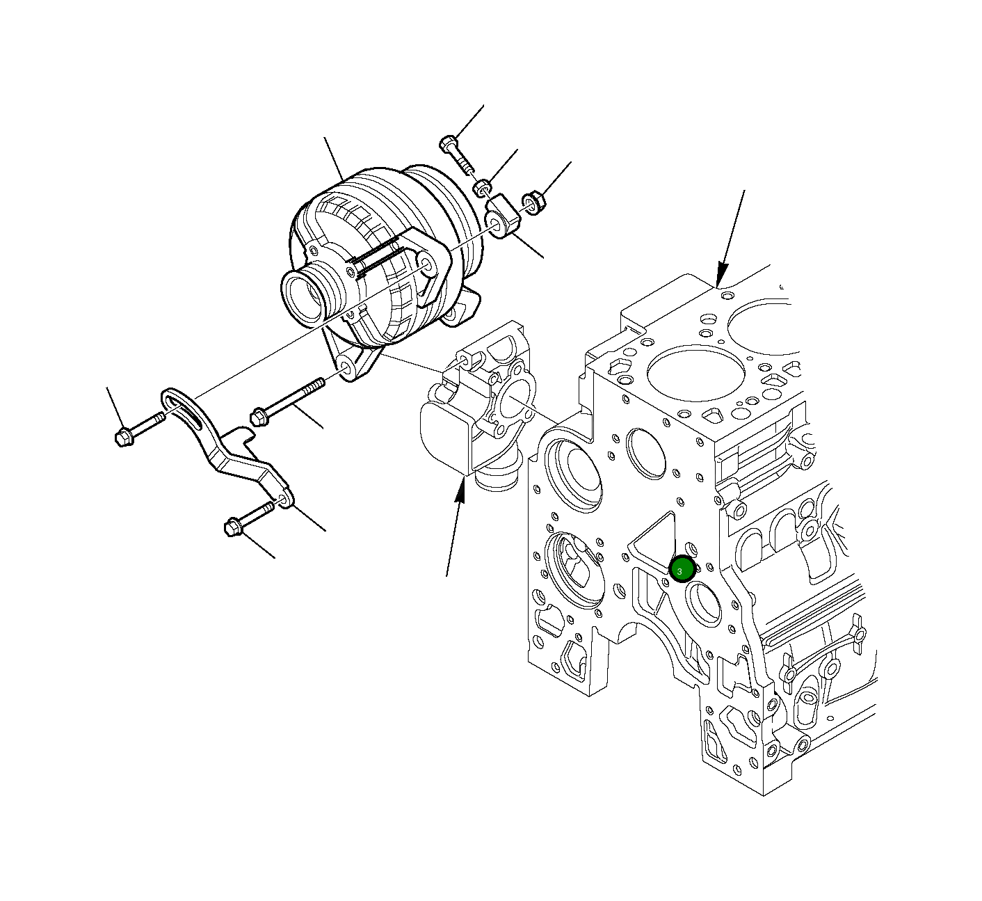 Блок EA504010798 Komatsu