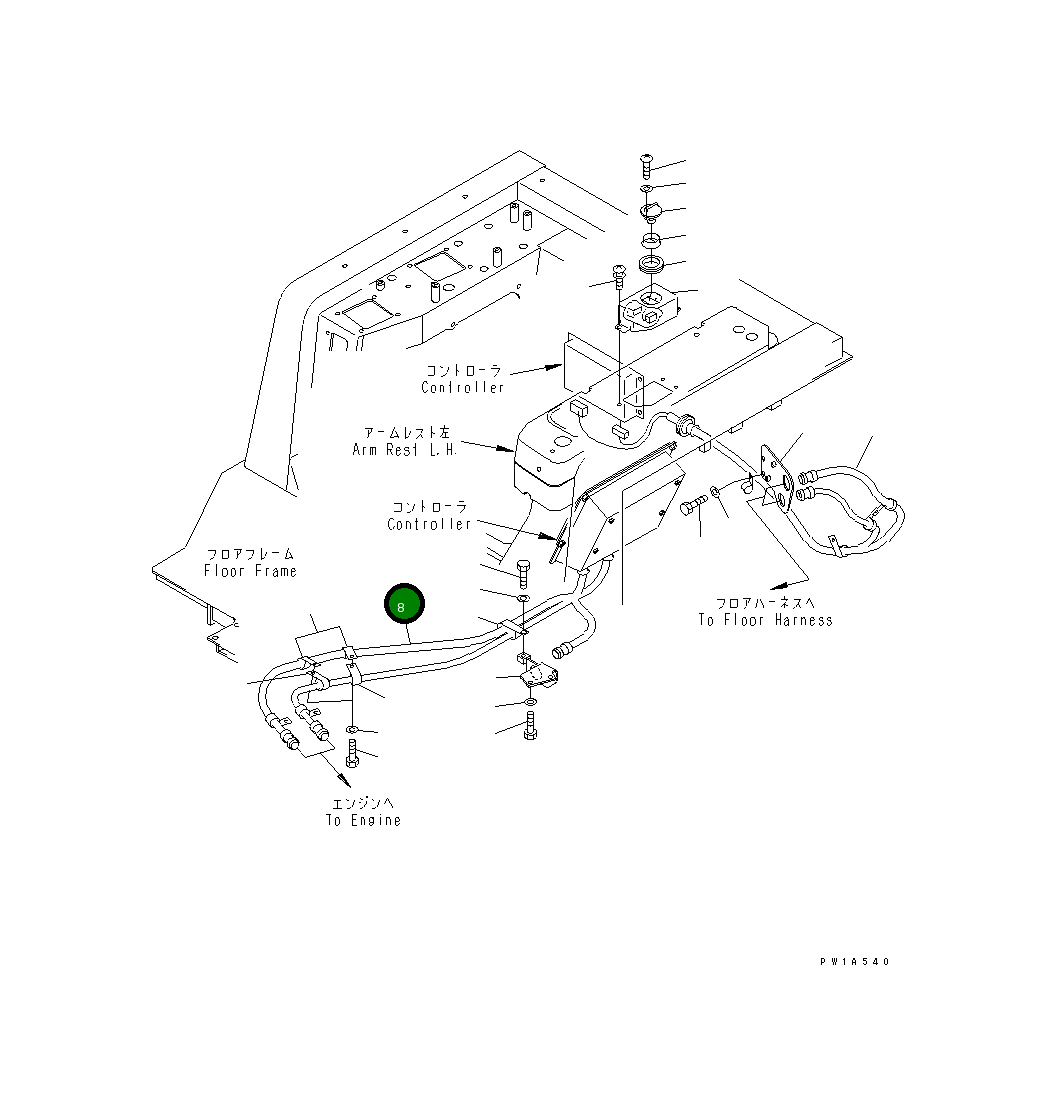 Жгут проводов 17A-06-17312 Komatsu