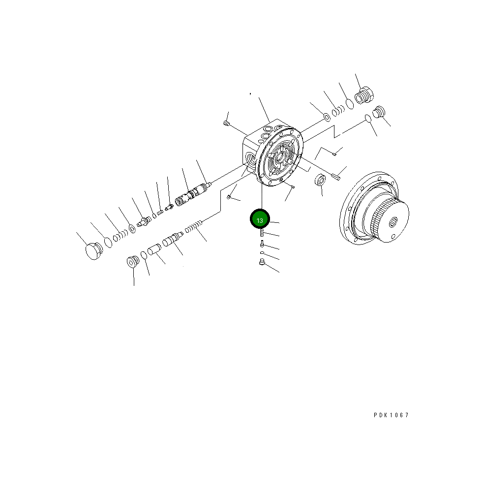 Дроссель FUHL68-5X5-06 Komatsu