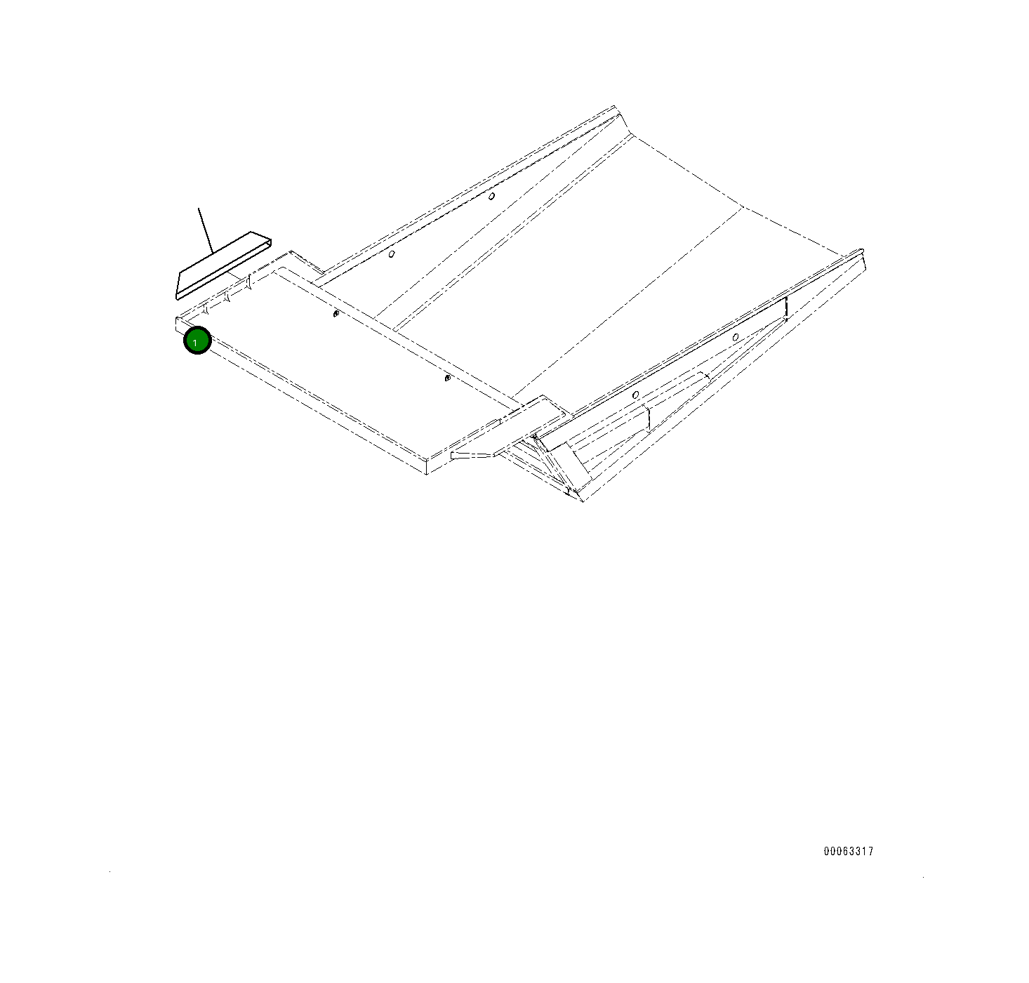 Защитный кожух 561-74-81430 Komatsu