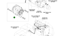 Генератор 2502-9007 Komatsu