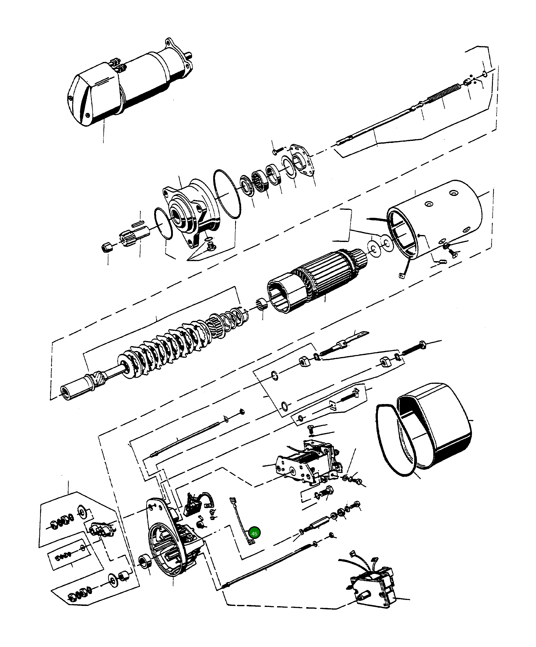 Кабель 3237462M91 Komatsu