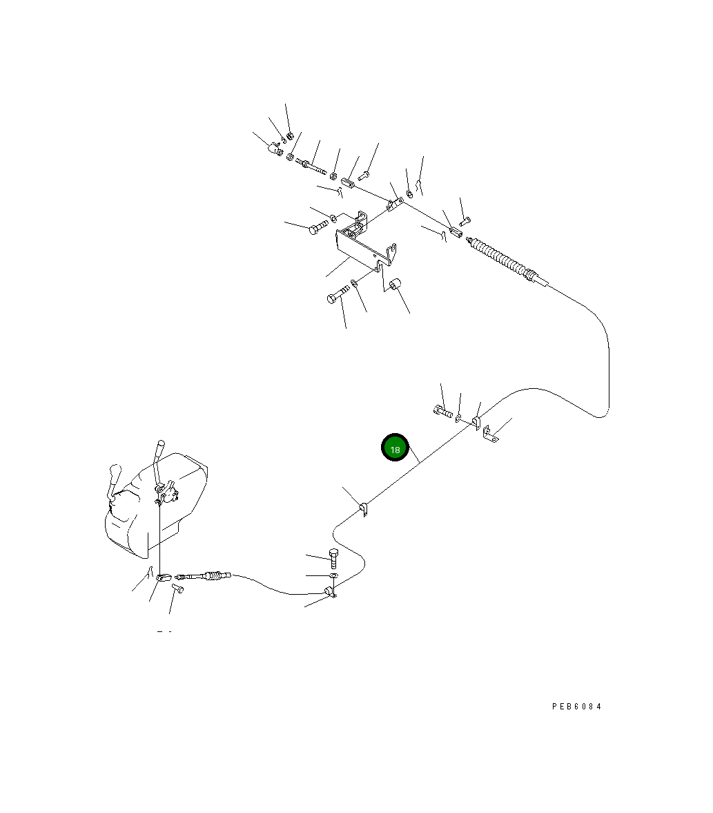 Кабель 205-43-63910 Komatsu