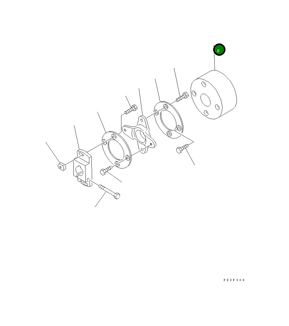 Блок муфты ND092551-0530 Komatsu