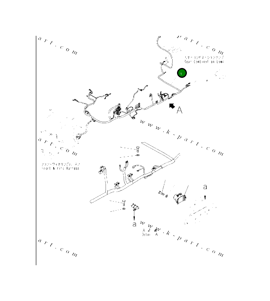 Жгут проводов 421-06-62381 Komatsu