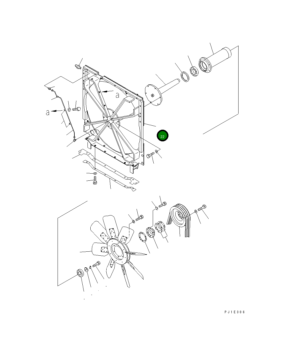 Защитный кожух 196-03-32370 Komatsu