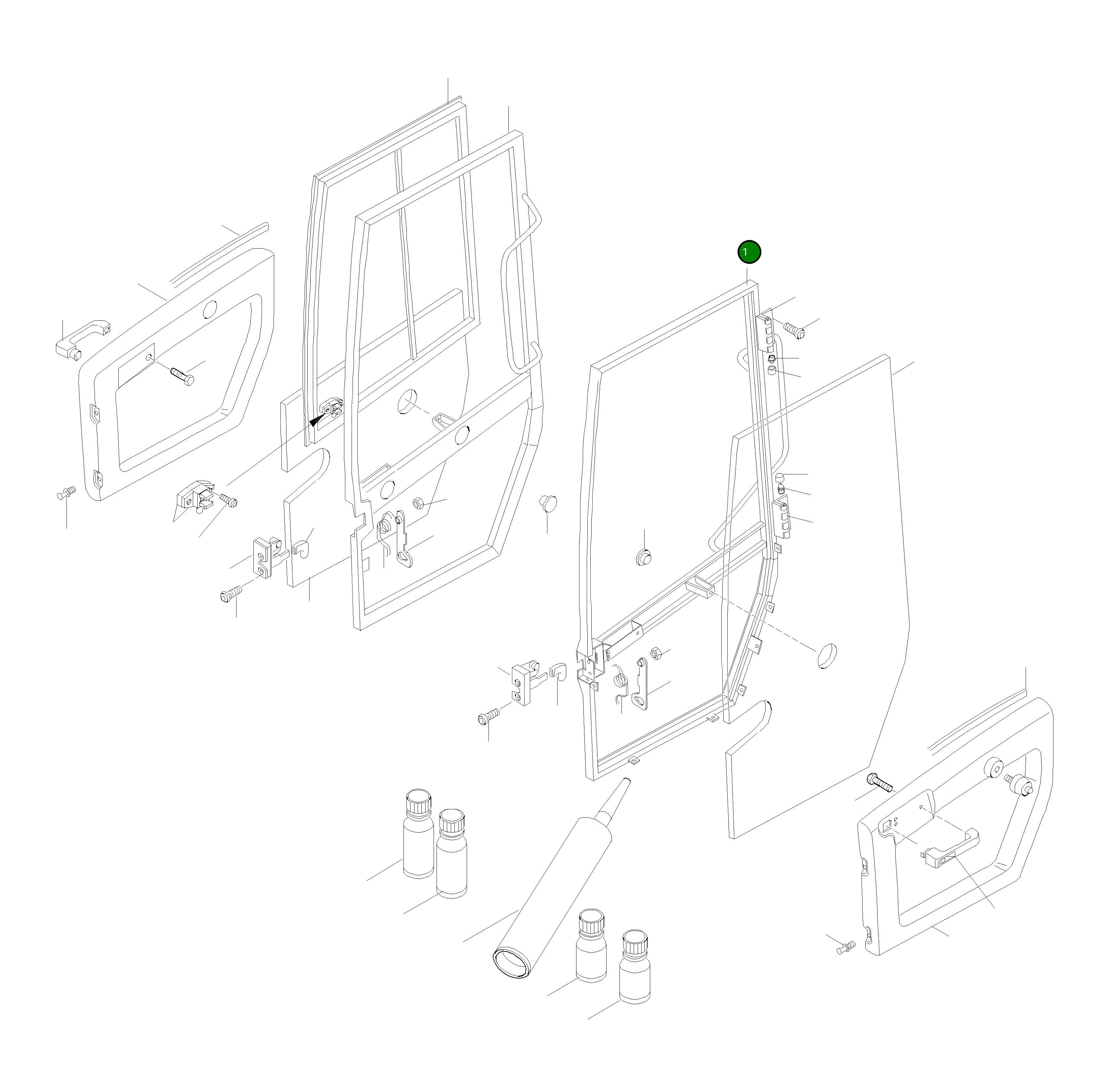Дверь 42U-56-H0P08 Komatsu