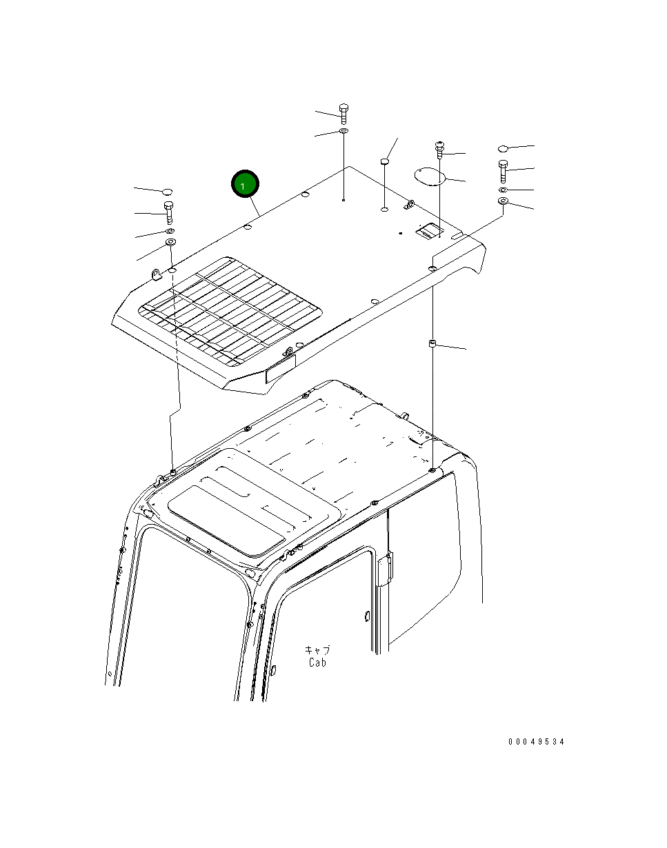Защитный кожух 20Y-954-6122 Komatsu