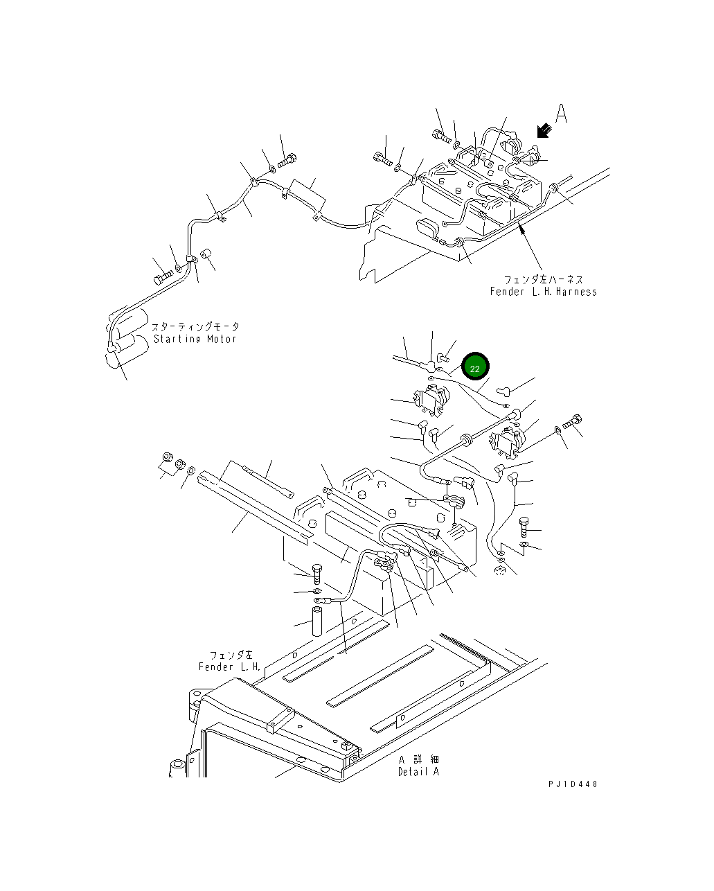 Кабель 08028-72020 Komatsu