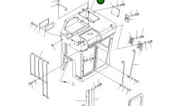 Кабина 196-911-3710 Komatsu