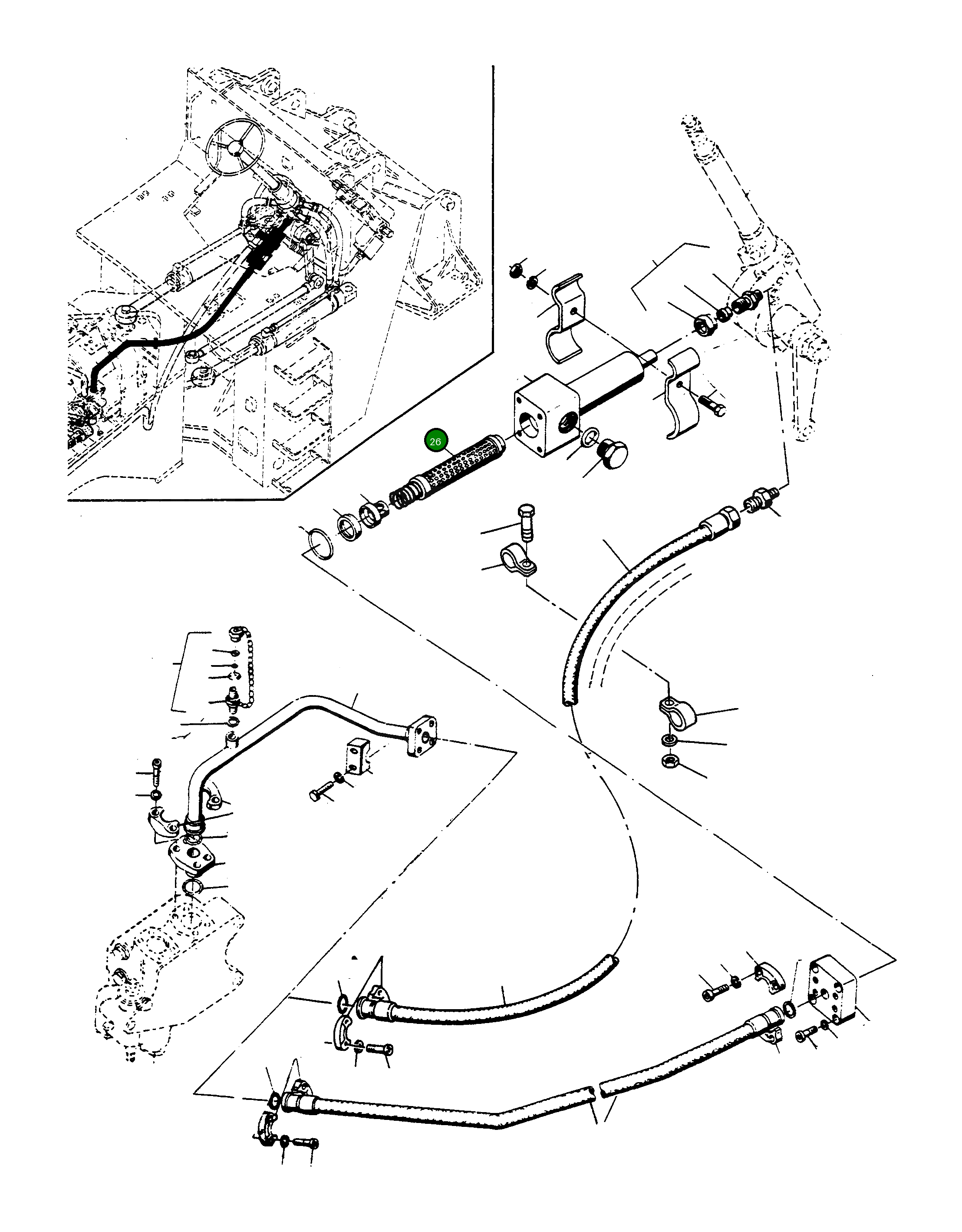 Вставка 3077096M91 Komatsu