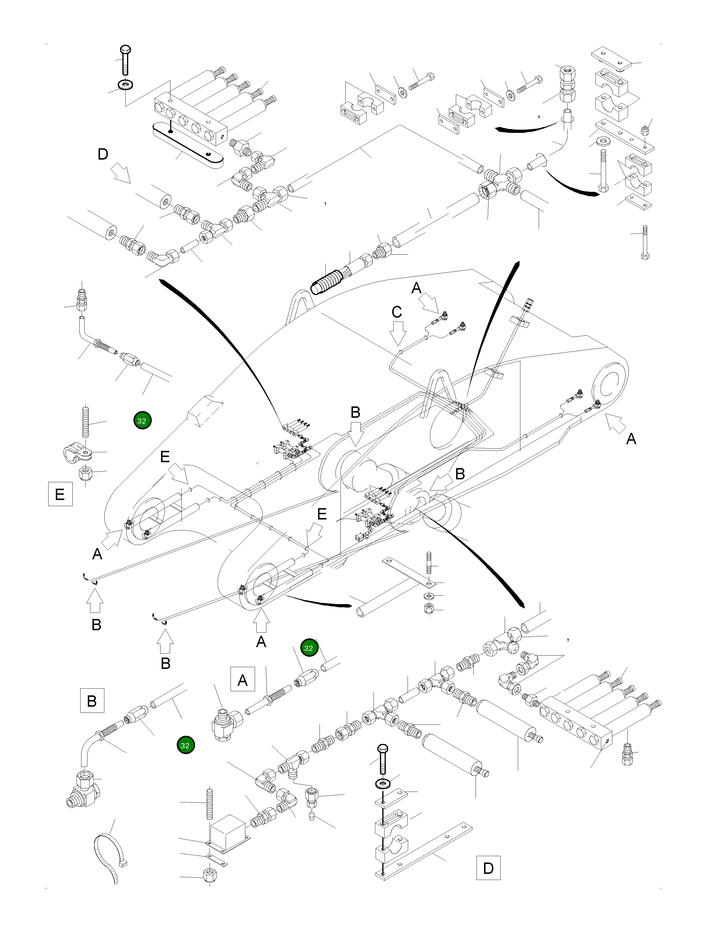 Защитный шланг кабеля DN 10 907 177 40 Komatsu