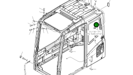 Заклёпка 124-91-15750 Komatsu