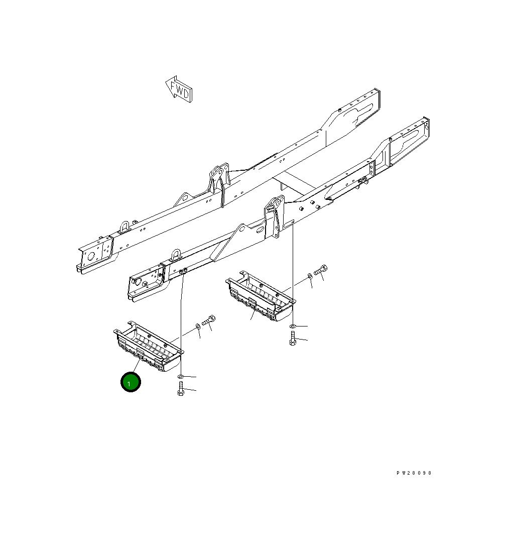 Защитный кожух 8221-75-3440 Komatsu