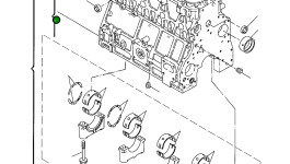 Блок цилиндров YM123900-01000 Komatsu