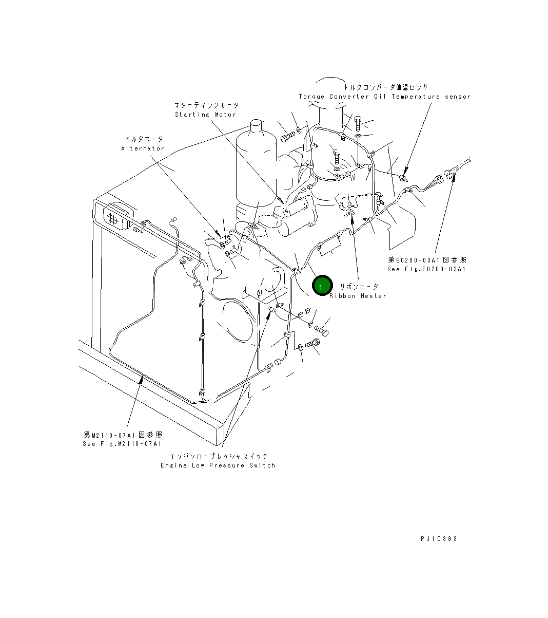Жгут проводов 156-06-22260 Komatsu