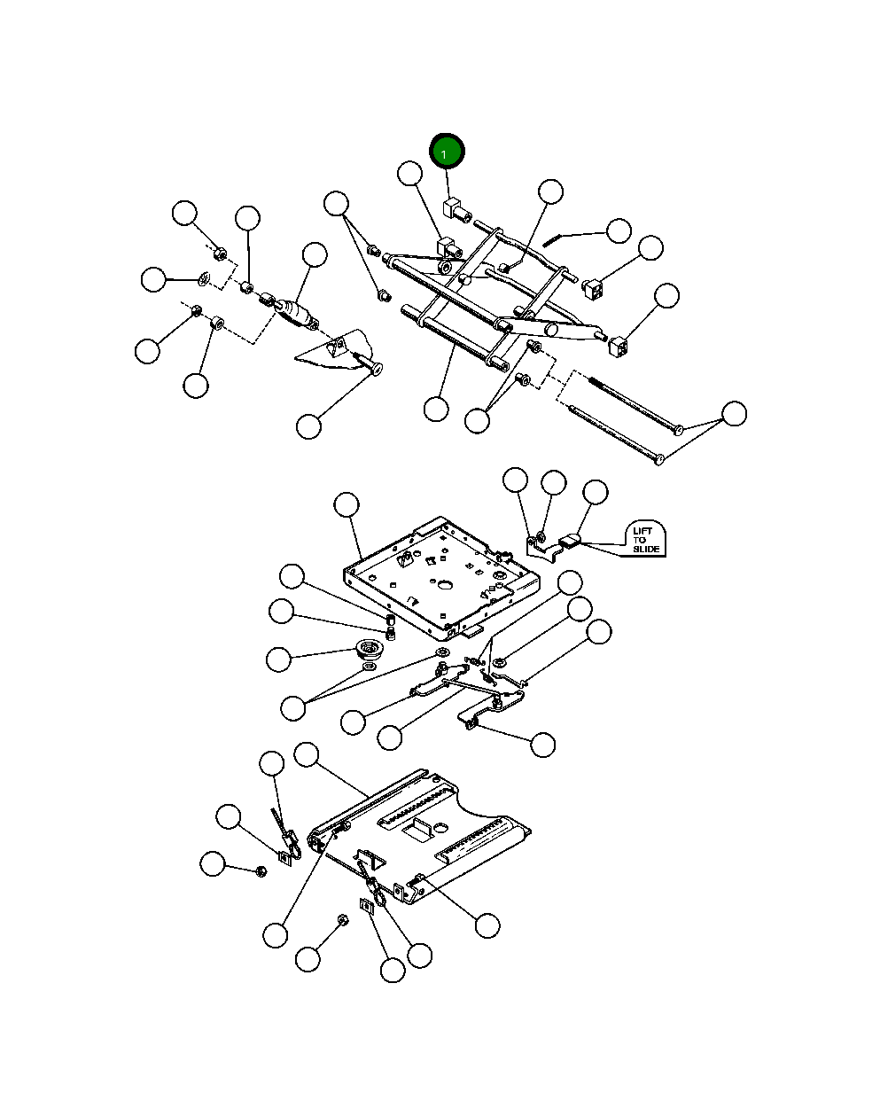 Блок ползун (1) VS6556 Komatsu