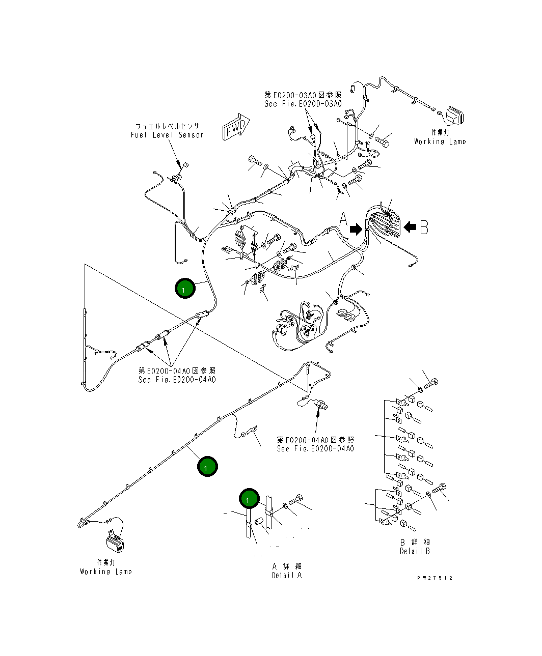 Жгут проводов 8255-06-1117 Komatsu