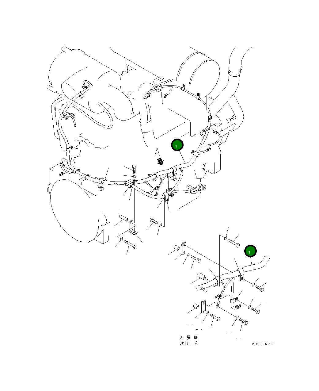 Жгут проводов 424-06-31131 Komatsu