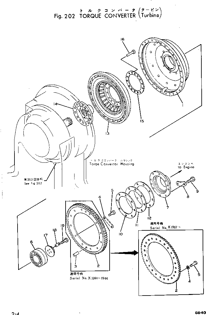 Шестерня 234-13-11221 Komatsu
