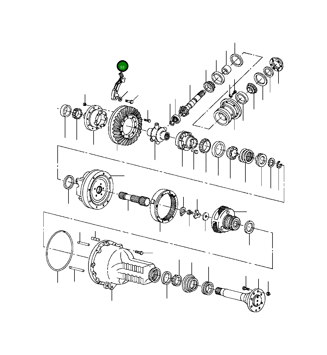 Блок упорный 1431 054 H1 Komatsu