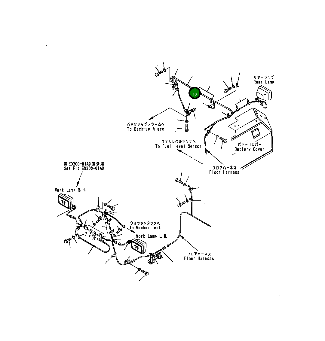 Жгут проводов 124-06-65151 Komatsu