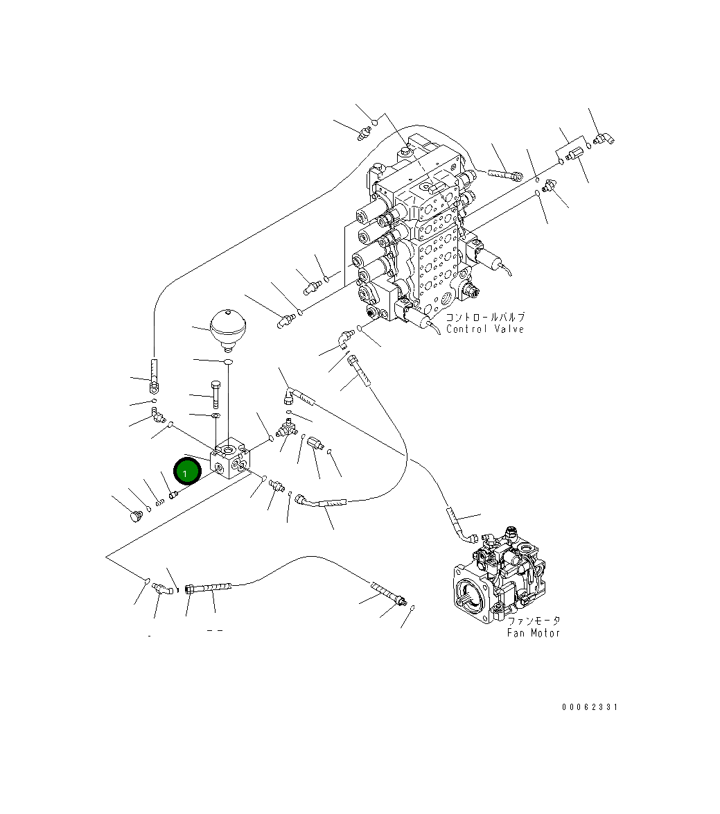 Блок 14X-62-32421 Komatsu