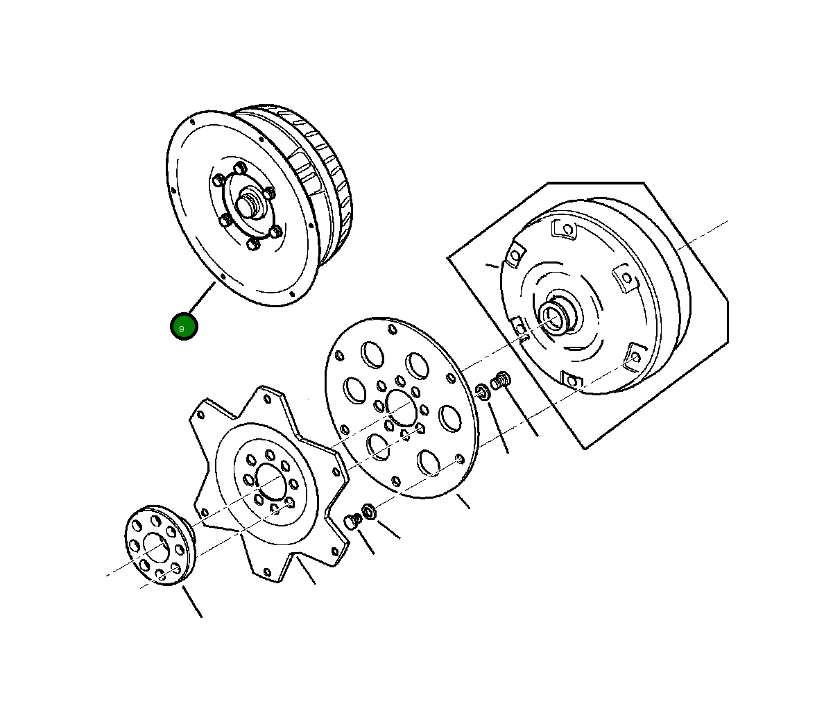 Гидротрансформатор CA0147460 Komatsu