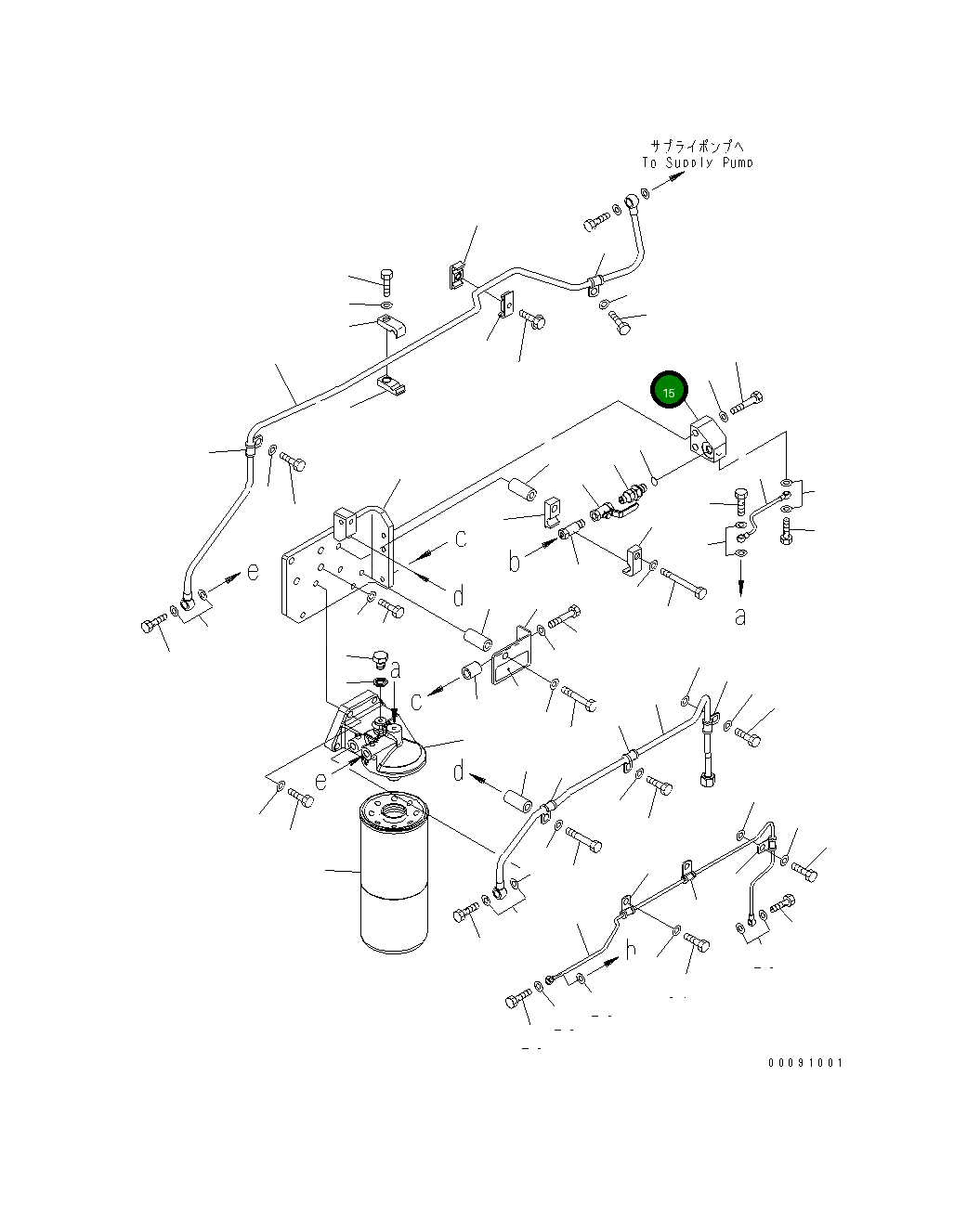 Блок 6245-71-6270 Komatsu