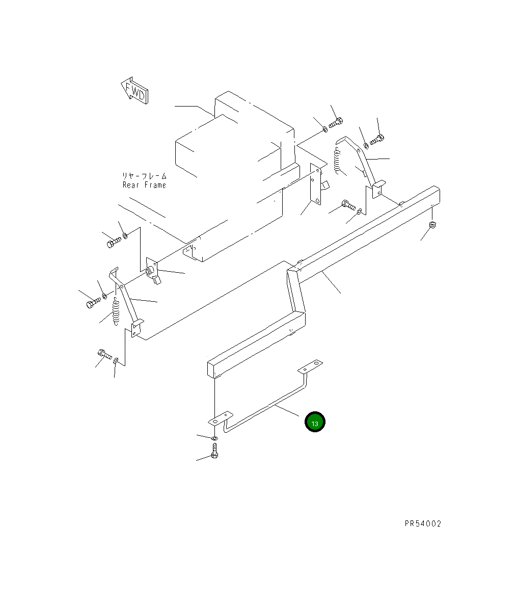 Защитный кожух 26A-82-11440 Komatsu
