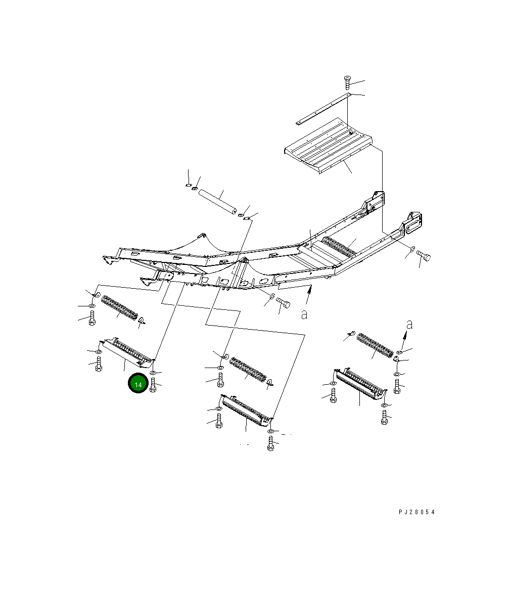 Защитный кожух 8298-75-1361 Komatsu