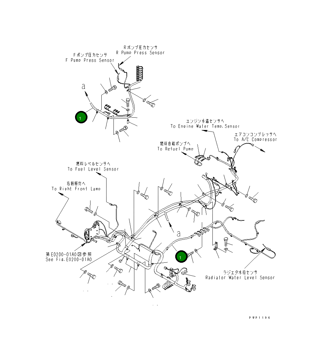 Жгут проводов 206-06-71110 Komatsu