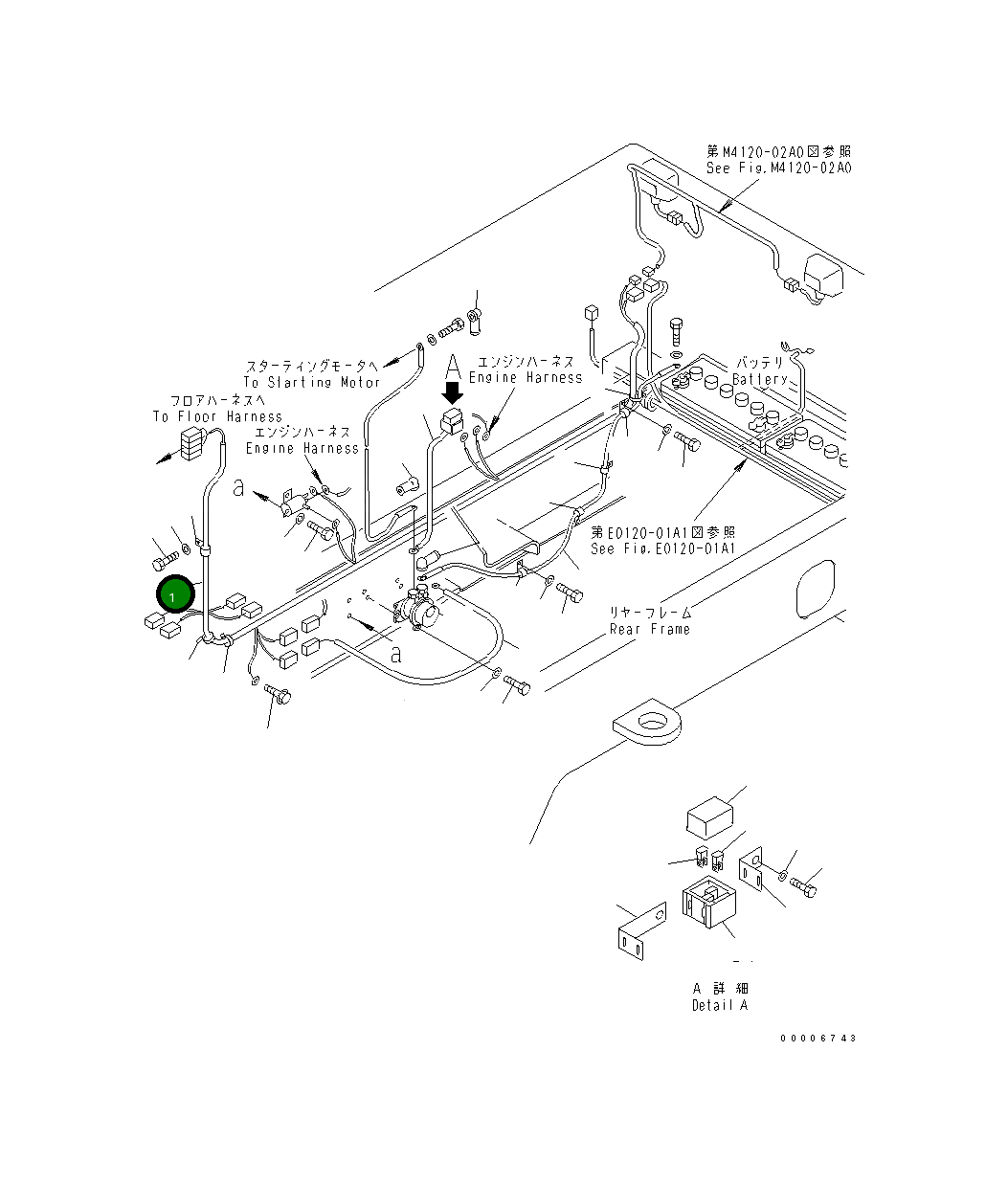 Жгут проводов 417-06-22361 Komatsu