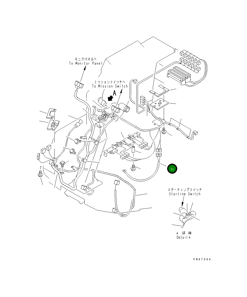 Жгут проводов 418-06-22250 Komatsu