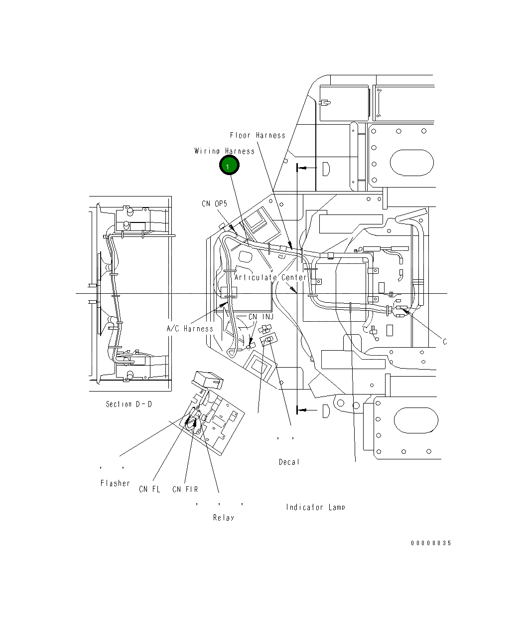 Жгут проводов 41F-S05-1650 Komatsu