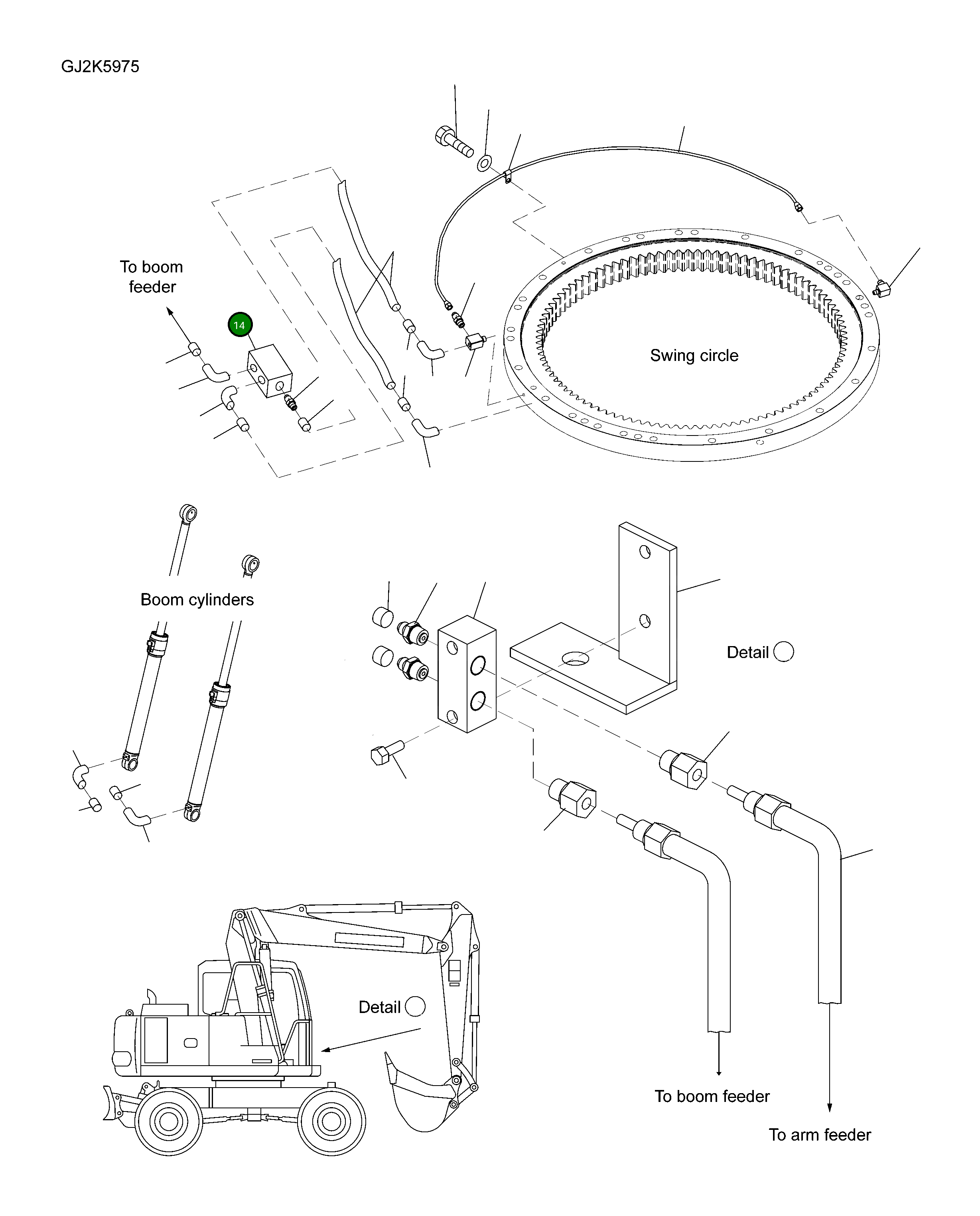 Блок 20K-S95-H190 Komatsu