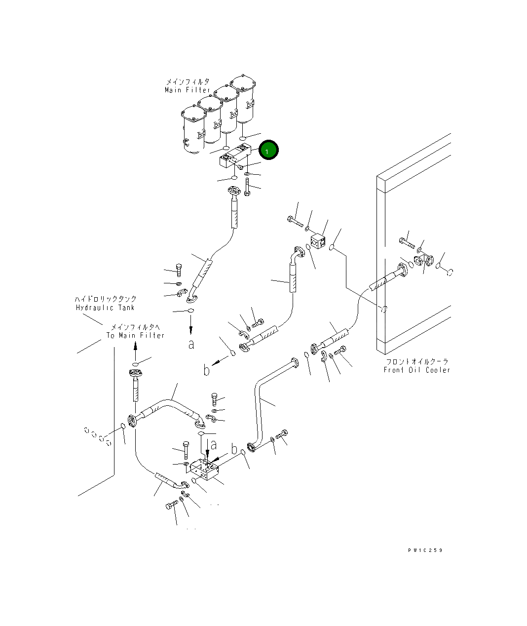 Блок 21T-62-68410 Komatsu
