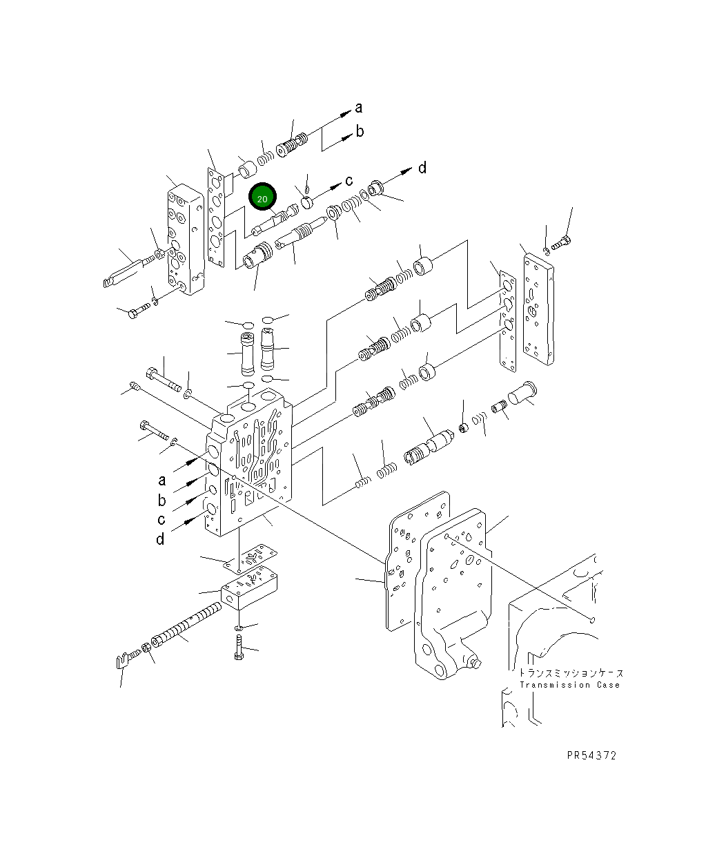 Золотник 232-15-15260 Komatsu