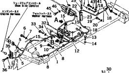 Жгут проводов 195-06-51110 Komatsu