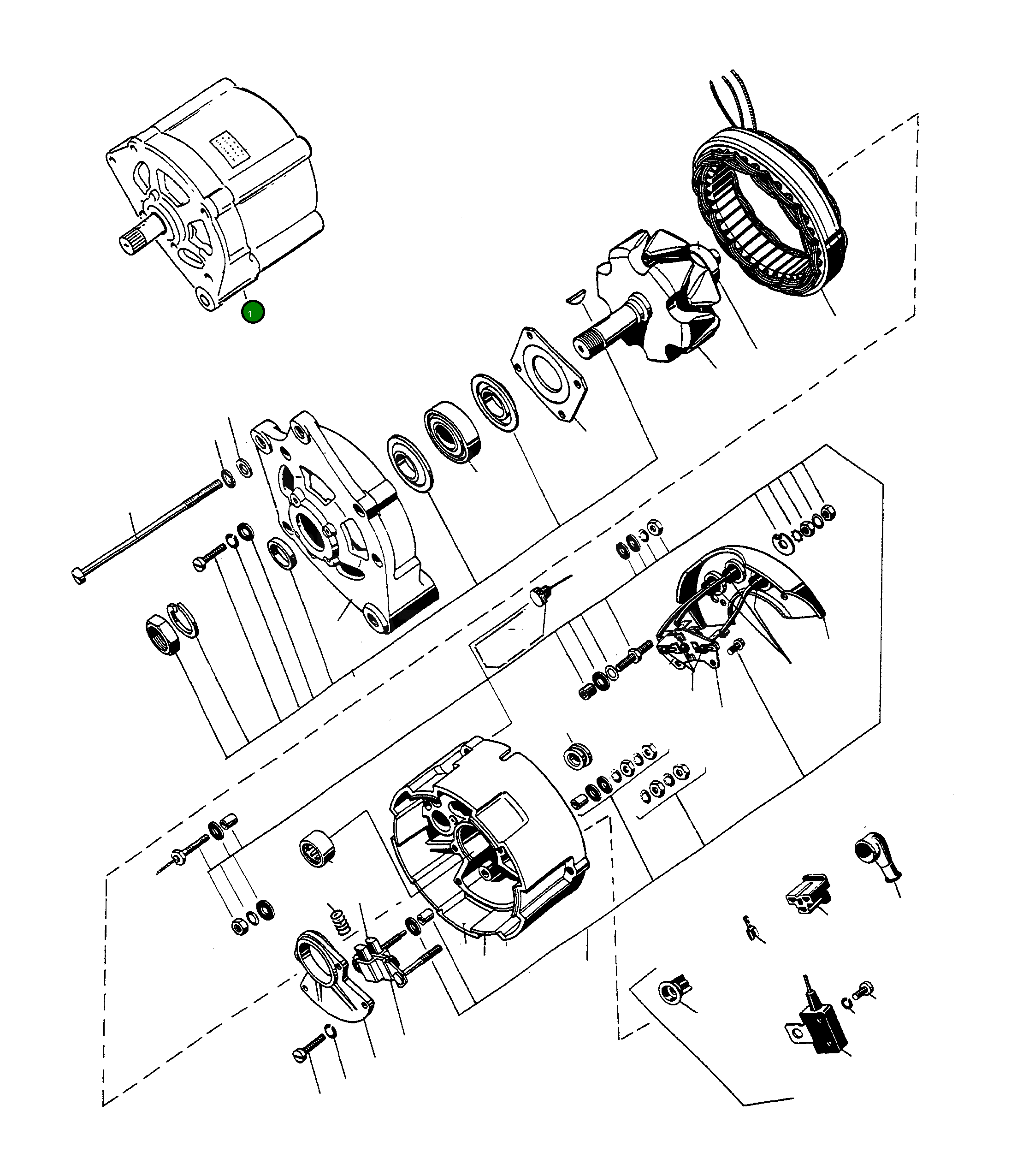 Генератор 2872767M91 Komatsu