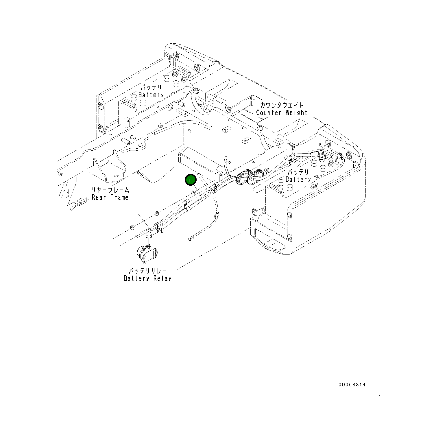 Кабель 419-06-48361 Komatsu