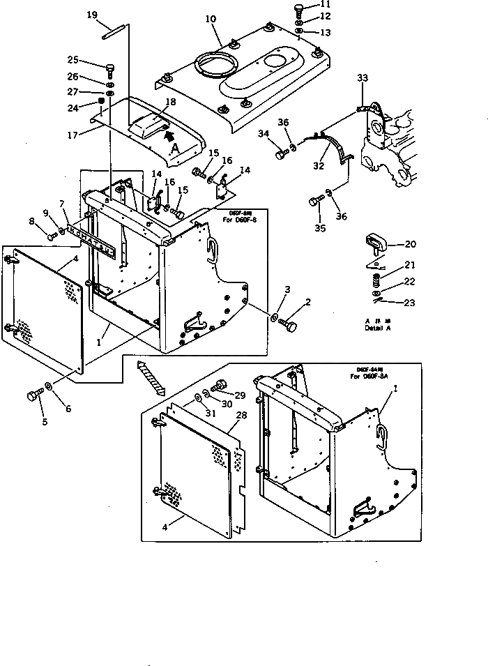 Капот 144-54-51120 Komatsu