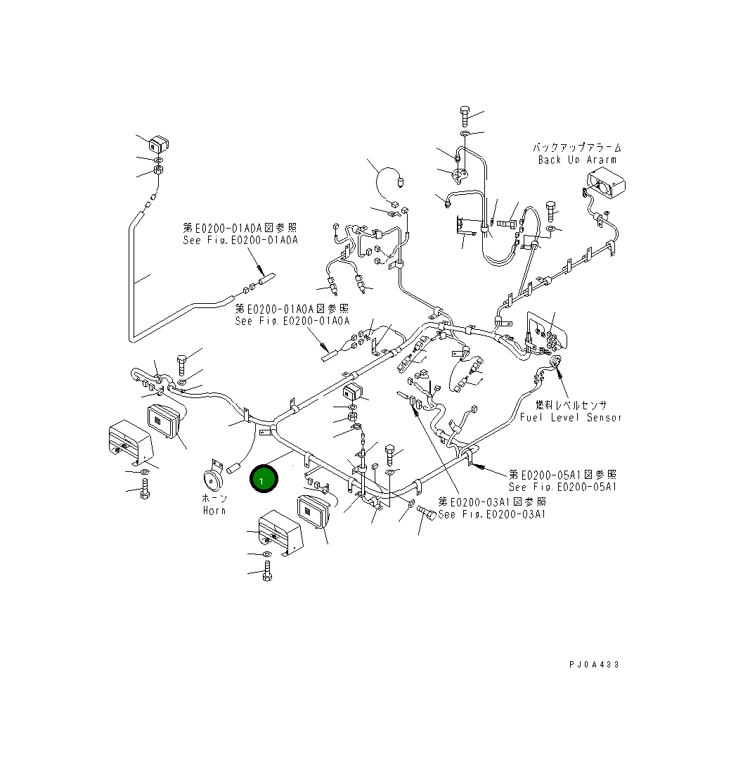 Жгут проводов 13S-06-15421 Komatsu
